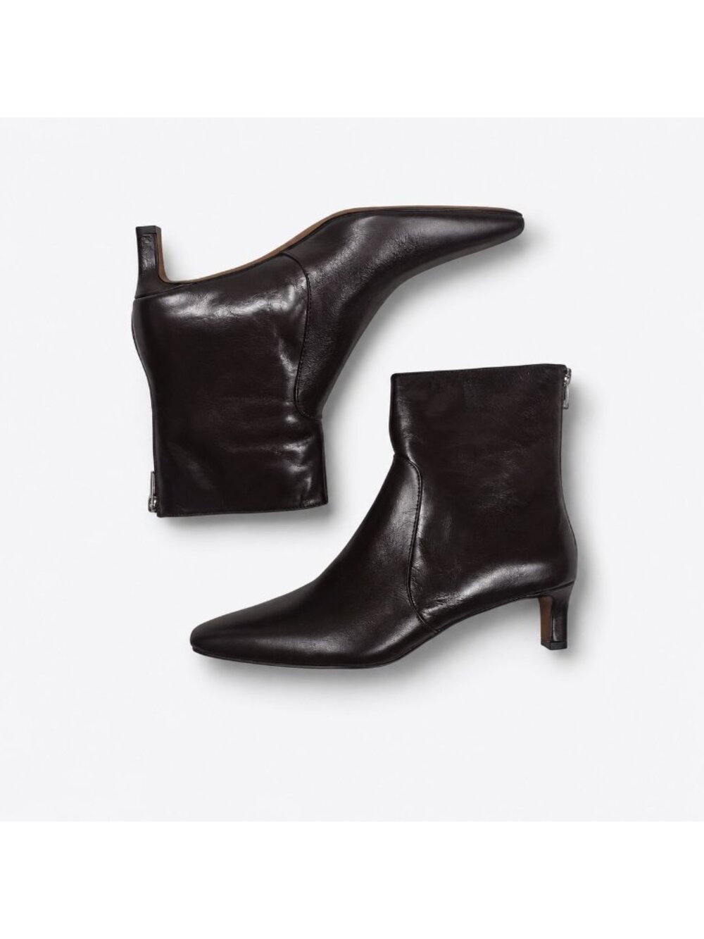 Madewell The Dimes Kitten-Heel Boot Womens 10 Turkish Coffee Leather Padded NWOB